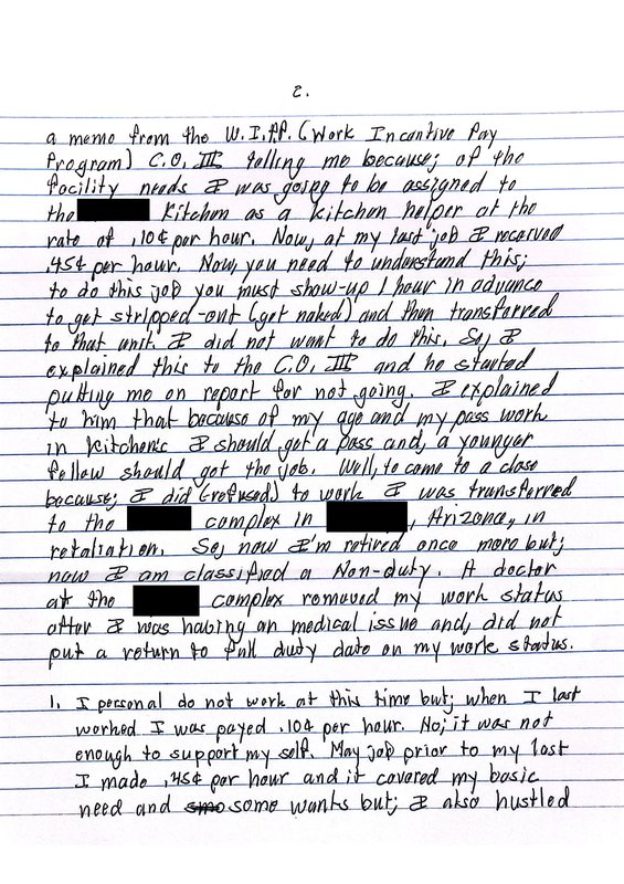 Letter page